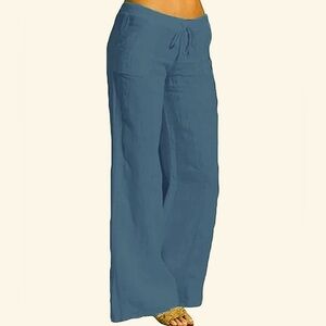 COPY - Rushiabar cotton linen high waist trouser pants! NWT